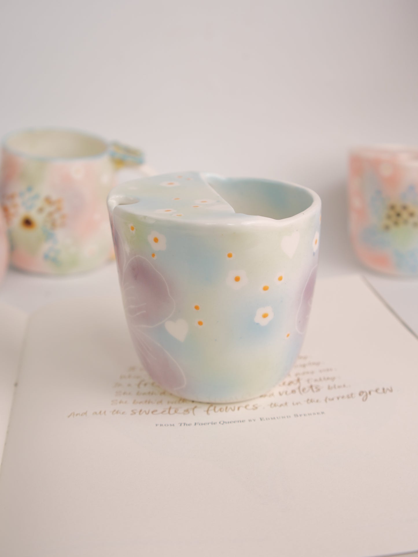 Purple hibiscus sip cup