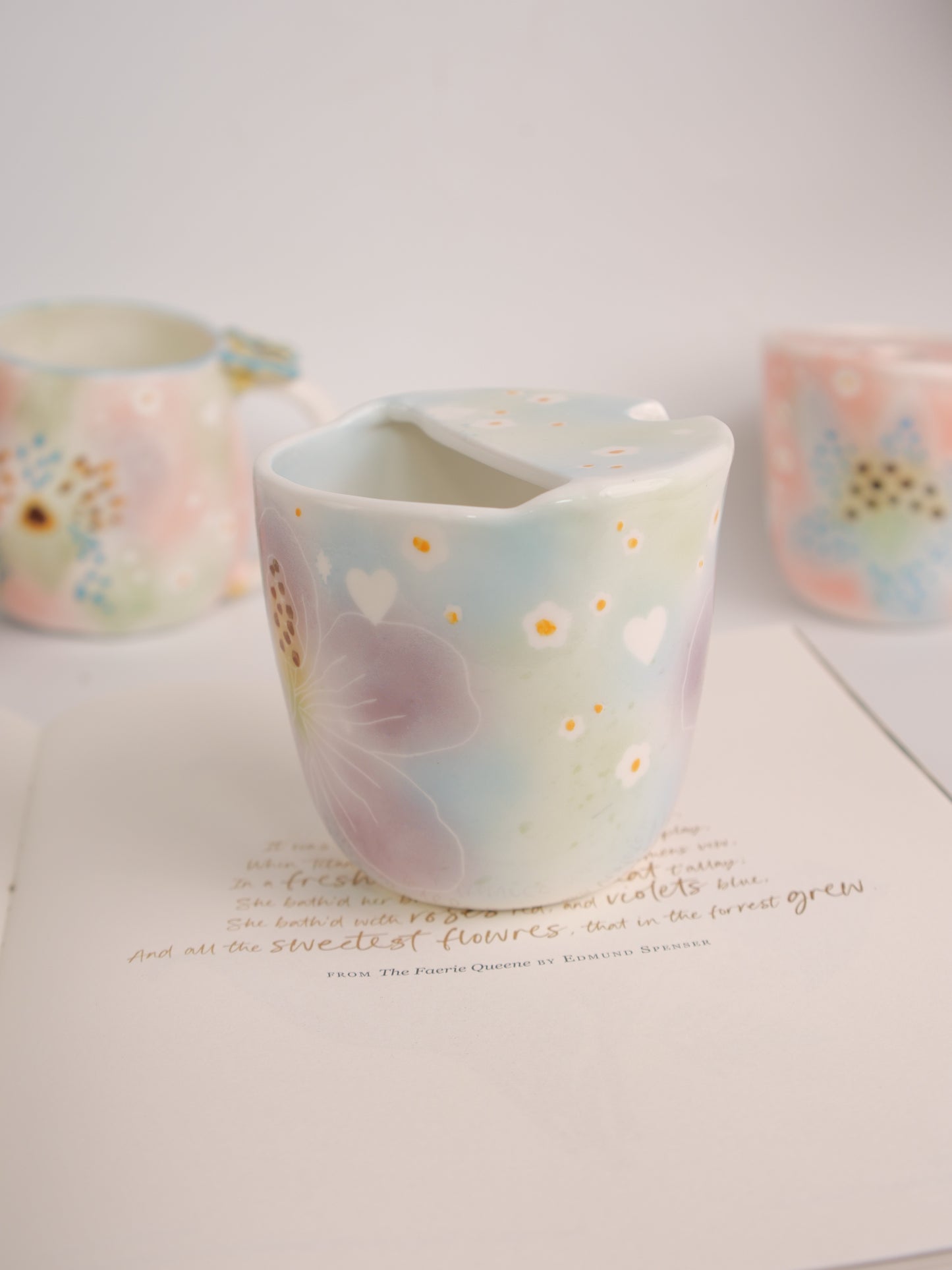 Purple hibiscus sip cup