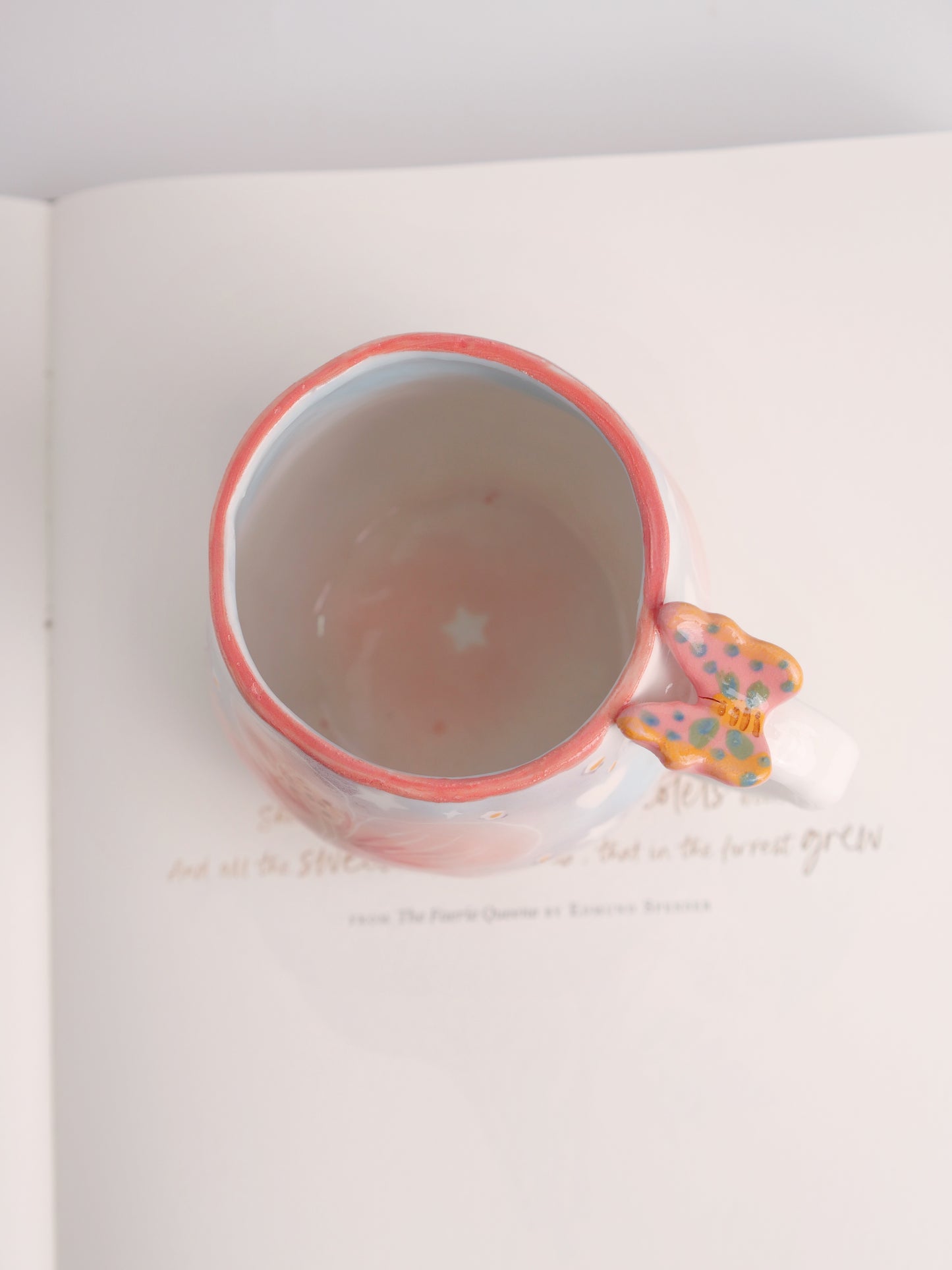 Pink hibicus mug