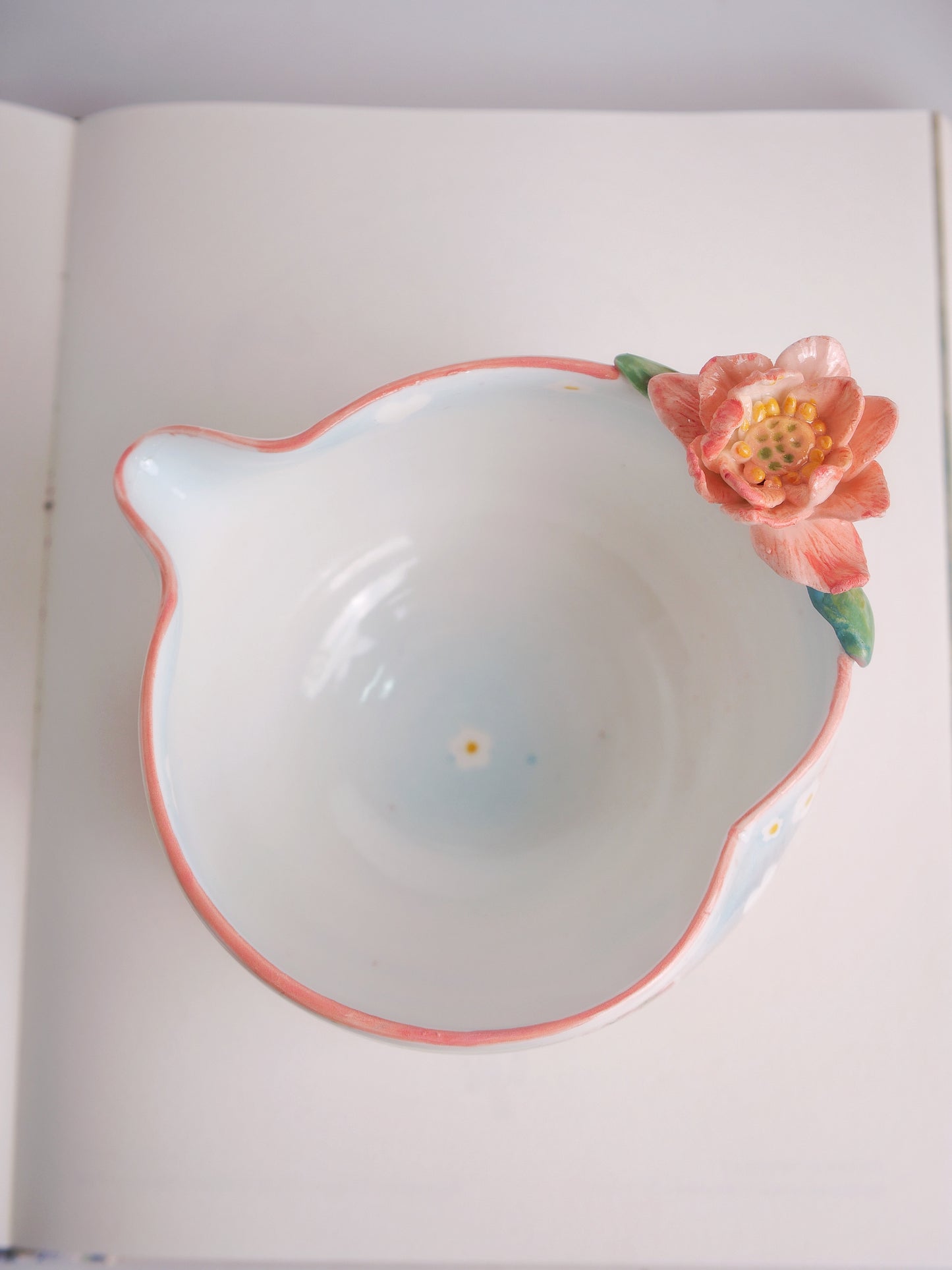 Floating lotus matcha bowl